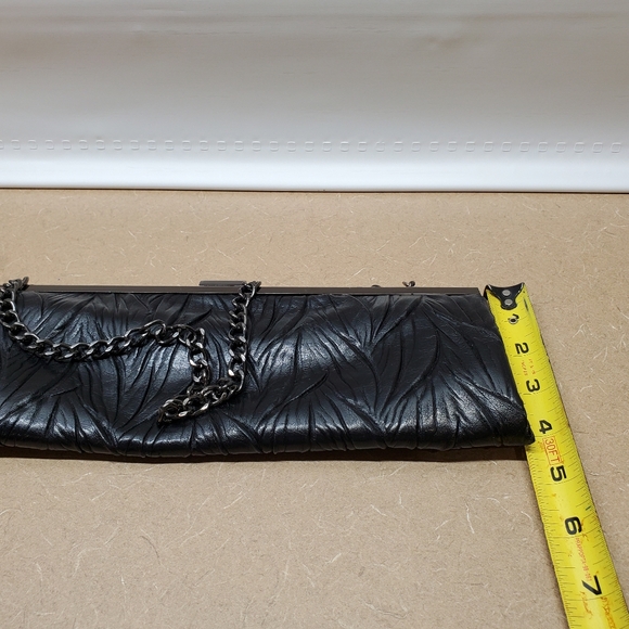 Black Leather Clutch Purse - Picture 11 of 11
